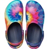 Crocs Unisex-Adult Bistro Graphic Clogs, Slip Resistant Work Shoes(Tie Dye/Navy)