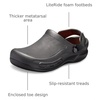 Crocs Unisex-Adult Bistro Pro LiteRide Clogs, Enclosed Toe, Slip Resistant(Black)