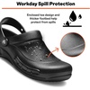 Crocs Unisex-Adult Bistro Work Clogs, Enclosed Toe, Slip Resistant Shoes(Dusty Olive)