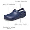 Crocs Unisex-Adult Bistro Work Clogs, Enclosed Toe, Slip Resistant Shoes(Navy)