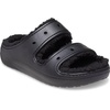 Crocs Unisex-Adult Classic Cozzzy Sandals, Fuzzy Slippers and Slides, Black/Black, 7 Men/9 Women