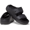 Crocs Unisex-Adult Classic Cozzzy Sandals, Fuzzy Slippers and Slides, Black/Black, 7 Men/9 Women