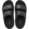 Crocs Unisex-Adult Classic Cozzzy Sandals, Fuzzy Slippers and Slides, Black/Black, 7 Men/9 Women