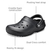 Crocs Unisex-Adult Classic Lined Clog(Black/Black)