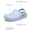 Crocs Unisex-Adult Classic Lined Clog(Blue Calcite)