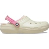 Crocs Unisex-Adult Classic Lined Clog(Bone/Color Dip)