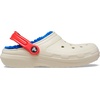 Crocs Unisex-Adult Classic Lined Clog(Bone/Multi)