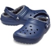 Crocs Unisex-Adult Classic Lined Clog(Navy/Charcoal)