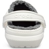 Crocs Unisex-Adult Classic Lined Clog(White/Grey)