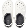 Crocs Unisex-Adult Classic Lined Clog(White/Grey)