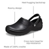 Crocs Women’s Mercy Work Clogs, Slip Resistant Work Shoes(Black/Black)