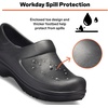 Crocs Women’s Neria Pro II Work Clogs, Enclosed Toe, Slip Resistant Shoes(Black)