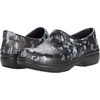 Crocs Women’s Neria Pro II Work Clogs, Enclosed Toe, Slip Resistant Shoes(White/Black Floral)