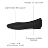 Crocs Women’s On The Clock Work Flats(Black)