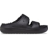 Crocs Unisex-Adult Classic Cozzzy Sandals, Fuzzy Slippers and Slides, Black/Black, 7 Men/9 Women