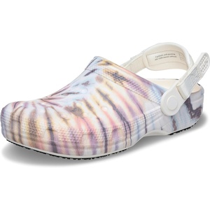 Crocs Men’s Classic Work Clogs(Chalk/Pastel Tie Dye)