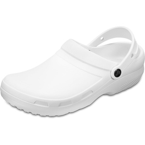 Crocs Unisex Adult Specialist II Work Clogs, Enclosed Toe, Slip Resistant(White)