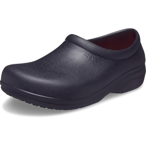 Crocs Unisex Adult Work On The Clock Literide Slip-On Clogs(Black)