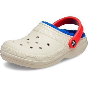 Crocs Unisex-Adult Classic Lined Clog(Bone/Multi)