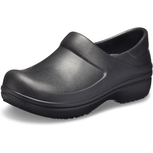 Crocs Women’s Neria Pro II Work Clogs, Enclosed Toe, Slip Resistant Shoes(Black)
