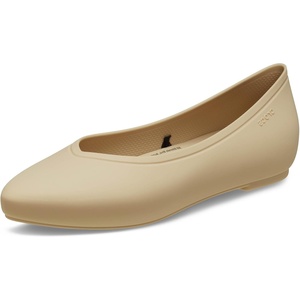 Crocs Women’s On The Clock Work Flats(Brown)