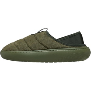 Crocs unisex-adult Classic Puff Moc(Army Green Suede)