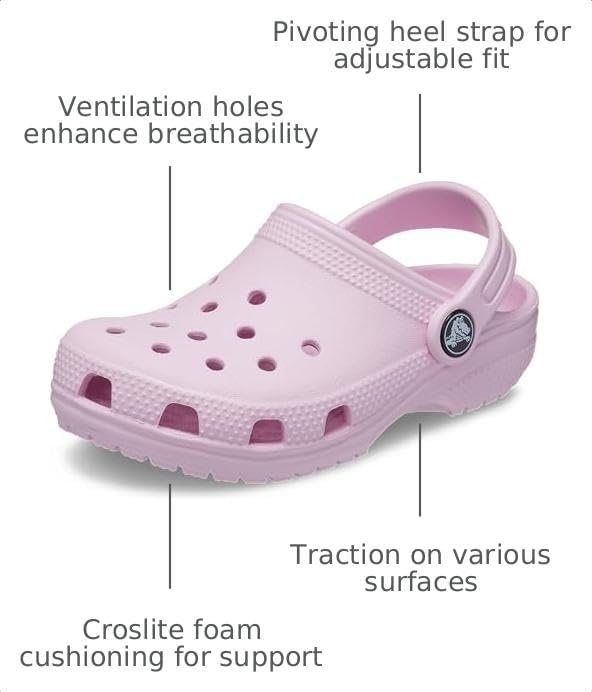 image:imageCrocs Kids Classic Clog Little KidBig KidToddlerBallerina Pink