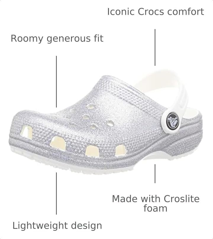 image:imageCrocs Kids Classic ClogsMulti Glitter