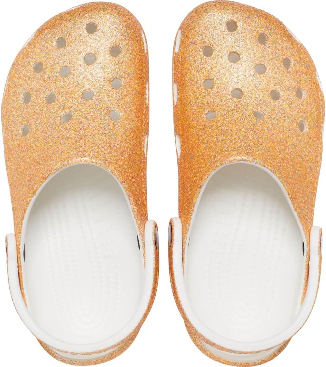 image:imageCrocs Kids Classic ClogsOrange Sorbet Glitter