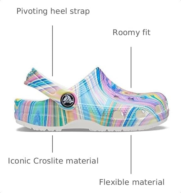 image:imageCrocs Kids Classic ClogsPastel Swirl