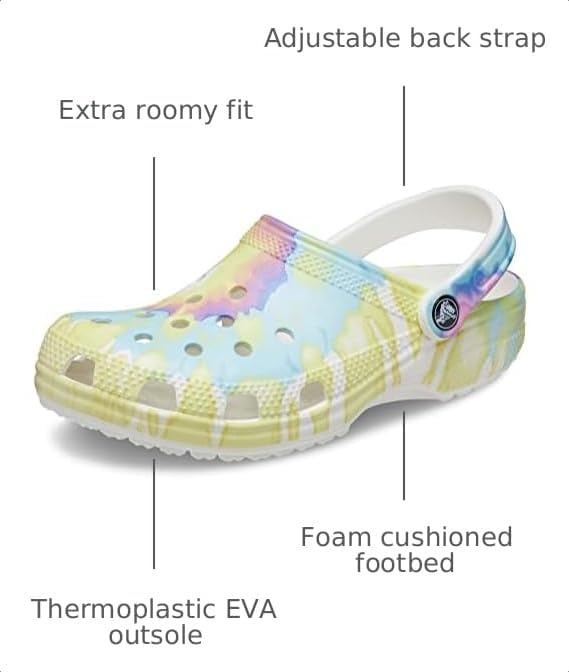image:imageCrocs Kids Classic ClogsPastel Tie Dye