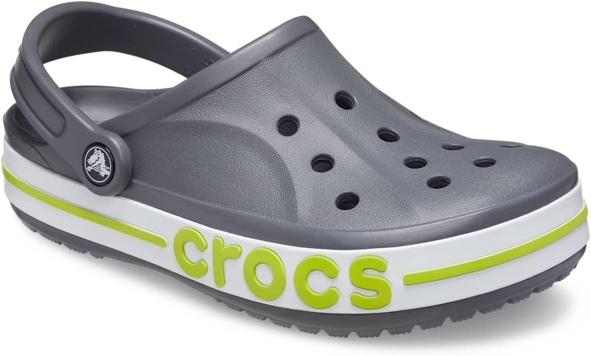 image:imageCrocs Kids Classic ClogsSlate GreyLime Punch