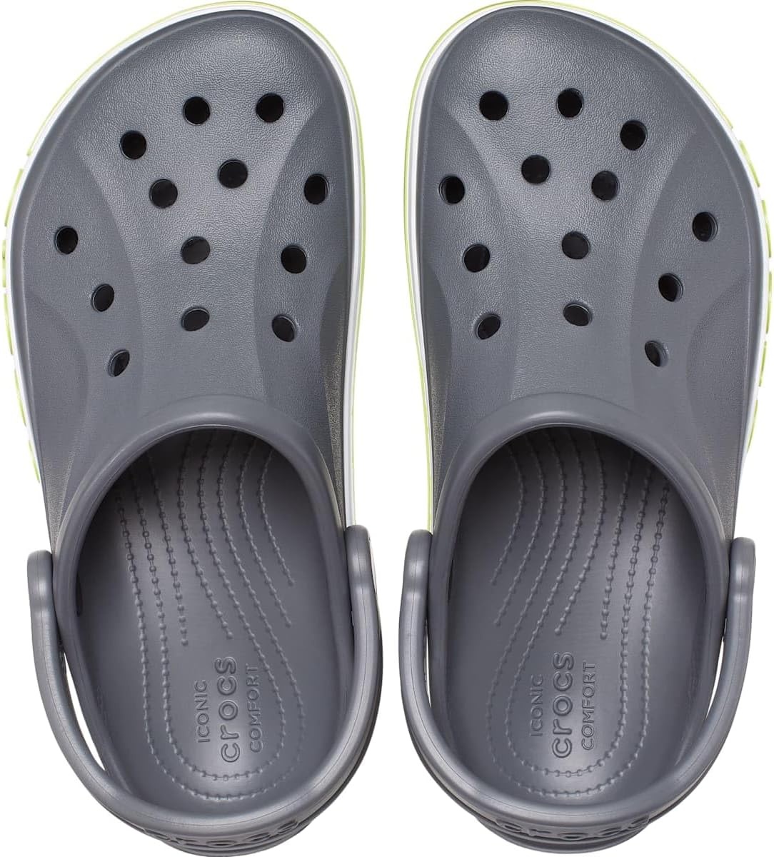 image:imageCrocs Kids Classic ClogsSlate GreyLime Punch