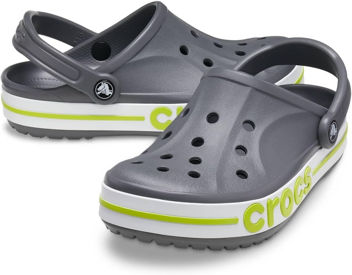 image:imageCrocs Kids Classic ClogsSlate GreyLime Punch