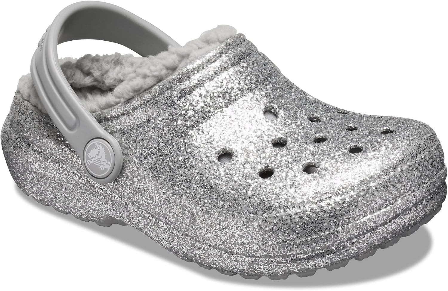 image:imageCrocs Kids Classic Lined Kids ClogSilverSilver