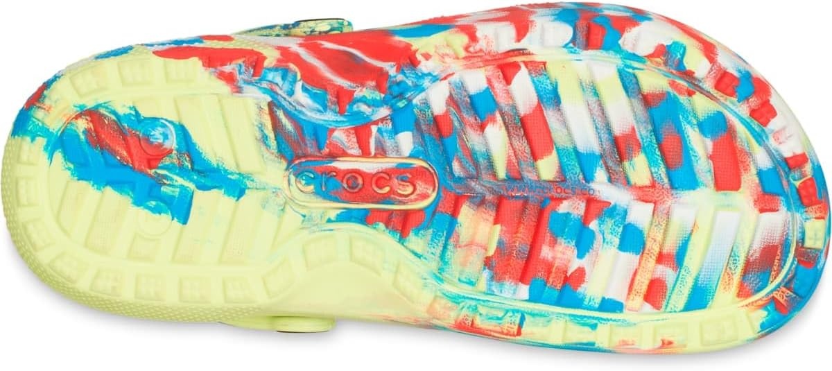 image:imageCrocs Kids Classic Lined Kids ClogSulphurMulti Marbled Tiedye