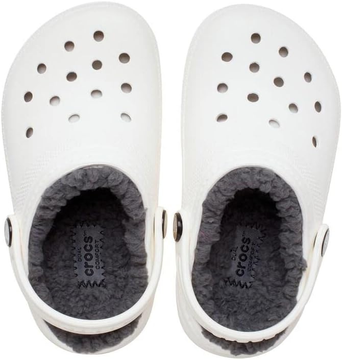 image:imageCrocs Kids Classic Lined Kids ClogWhiteGrey