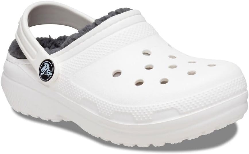 image:imageCrocs Kids Classic Lined Kids ClogWhiteGrey