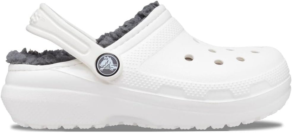 image:imageCrocs Kids Classic Lined Kids ClogWhiteGrey