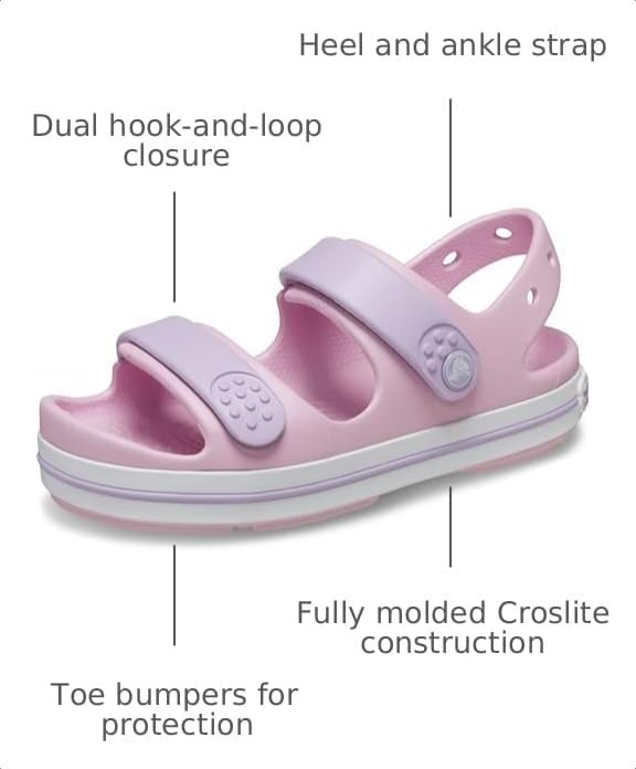 image:imageCrocs Kids Crocband Cruiser Sandals Casual SandalsBallerinaLavender