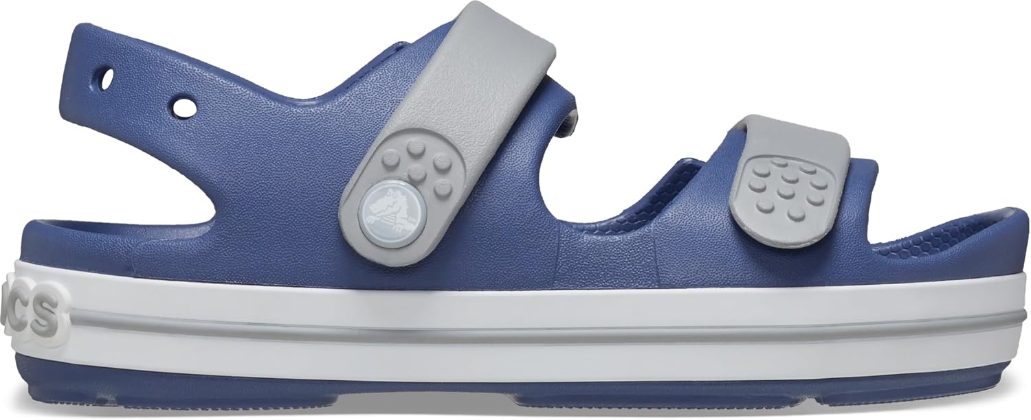 image:imageCrocs Kids Crocband Cruiser Sandals Casual SandalsBijou BlueLight Grey