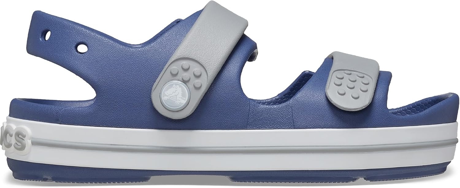 image:imageCrocs Kids Crocband Cruiser Sandals Casual SandalsBijou BlueLight Grey