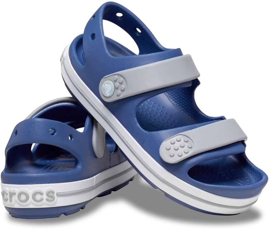 image:imageCrocs Kids Crocband Cruiser Sandals Casual SandalsBijou BlueLight Grey