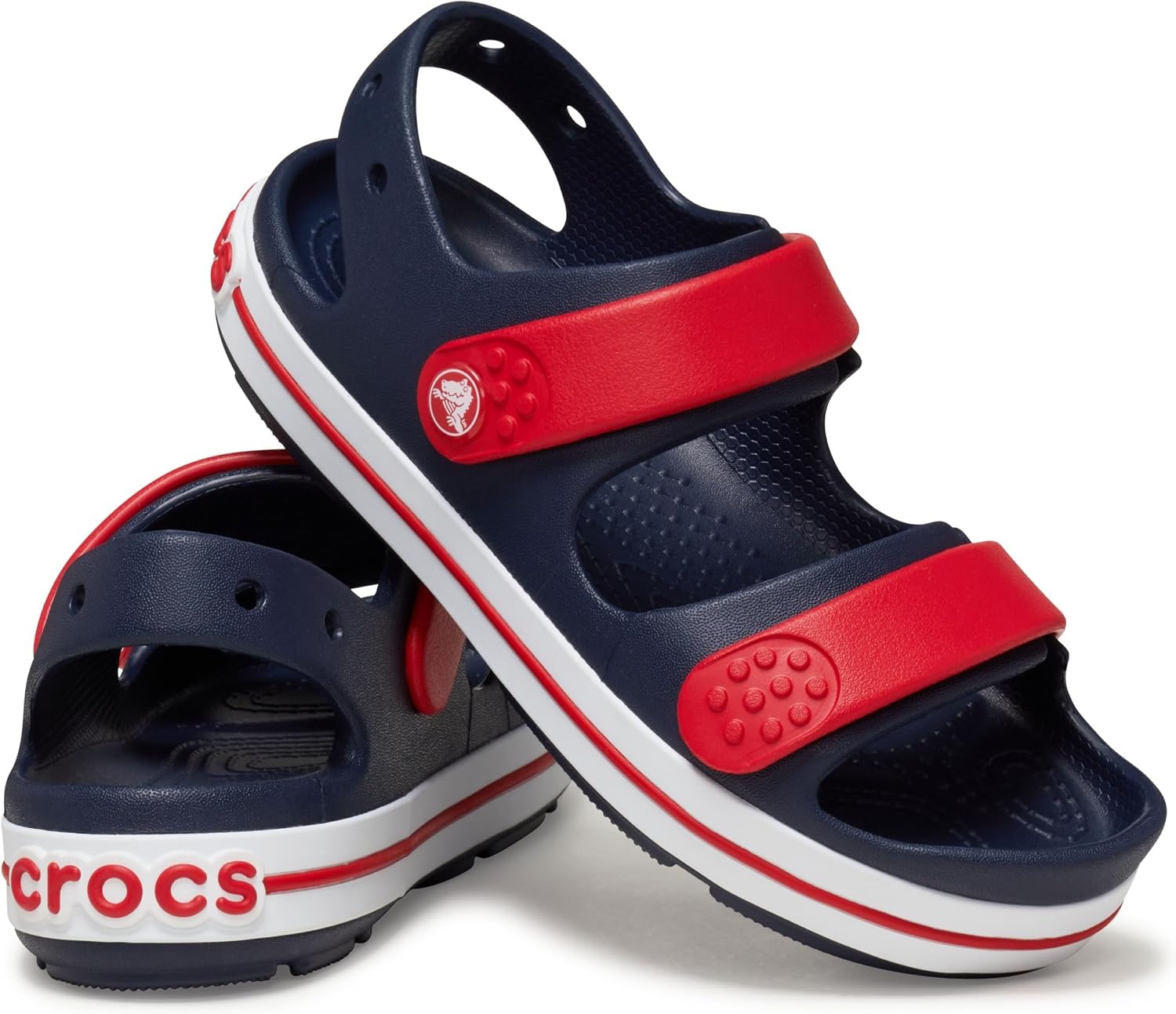 image:imageCrocs Kids Crocband Cruiser Sandals Casual SandalsNavyVarsity Red