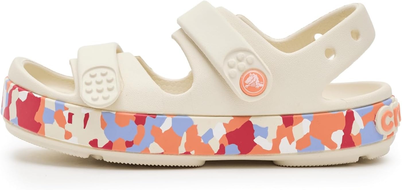 image:imageCrocs Kids Crocband Cruiser Sandals Casual SandalsSummit WhiteGuava