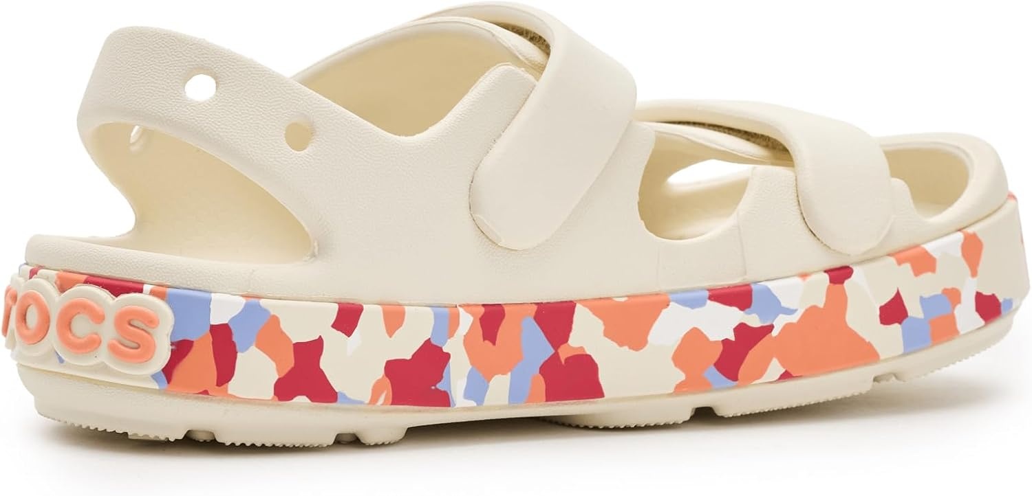 image:imageCrocs Kids Crocband Cruiser Sandals Casual SandalsSummit WhiteGuava
