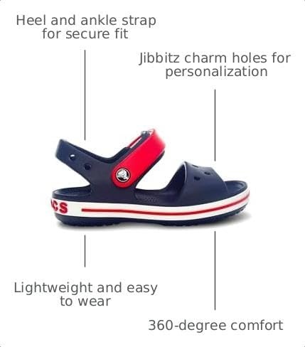 image:imageCrocs Kids Crocband SandalsNavy BlueRed