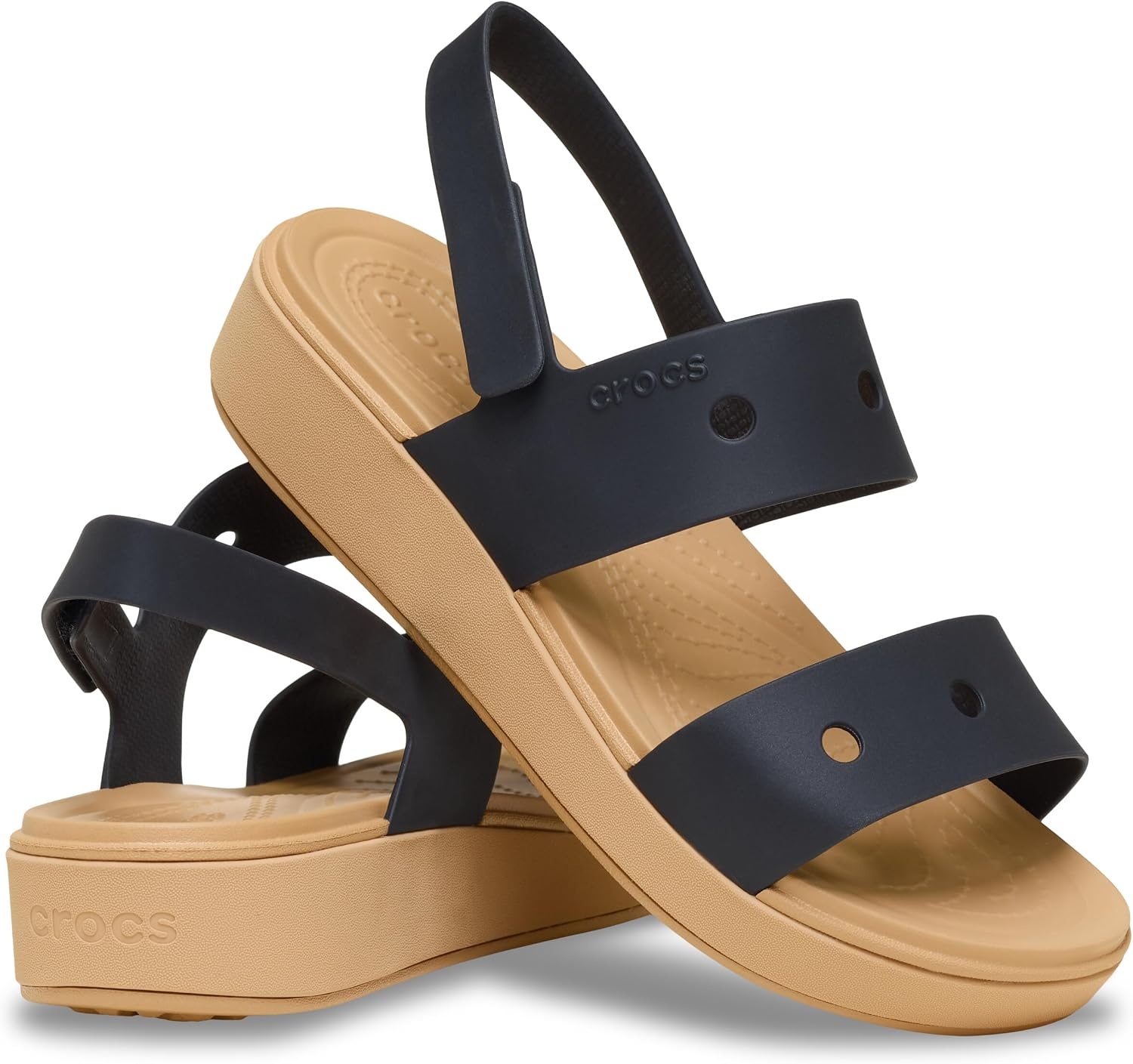 image:imageCrocs Kids Unisex Brooklyn Sandals Little KidBig KidBlackCashew
