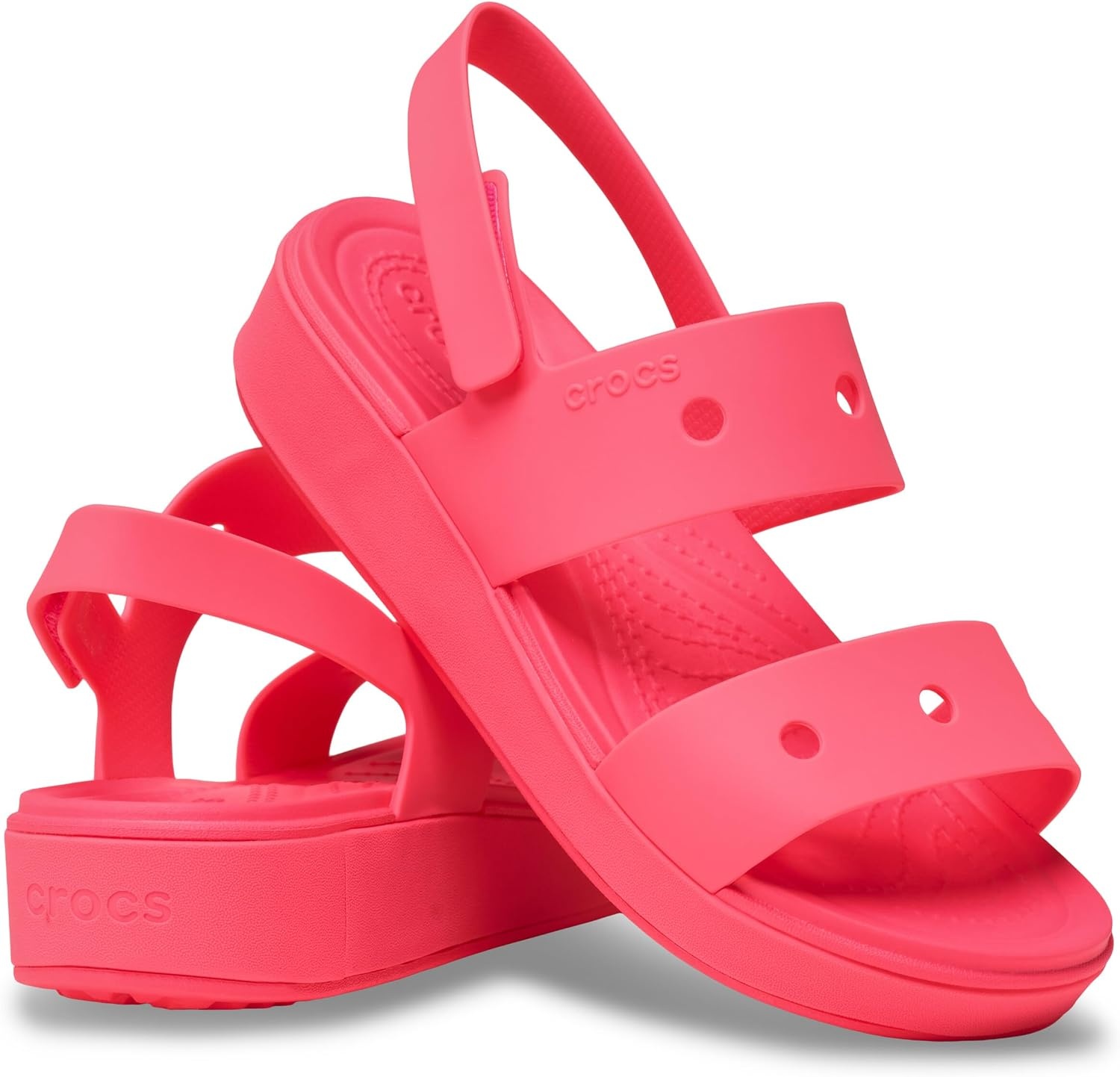 image:imageCrocs Kids Unisex Brooklyn Sandals Little KidBig KidPink BlastPink Blast