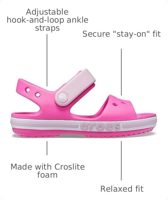 image:imageCrocs UnisexChild Bayaband SandalElectric Pink